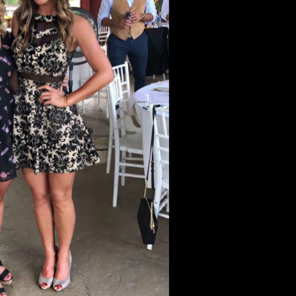 Windsor Black and Tan Formal Dress